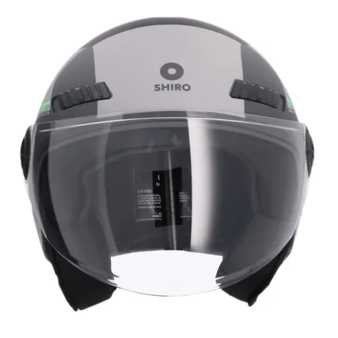 Casco Shiro Jet Kioto Kalos Gris Mate