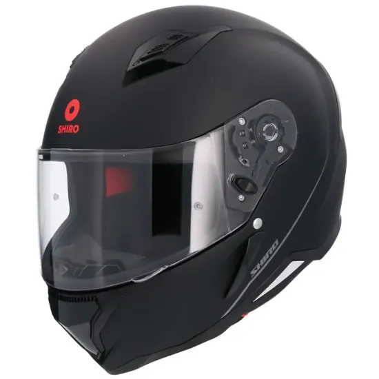 Casco Shiro Sh-890 Hunter Negro Mate