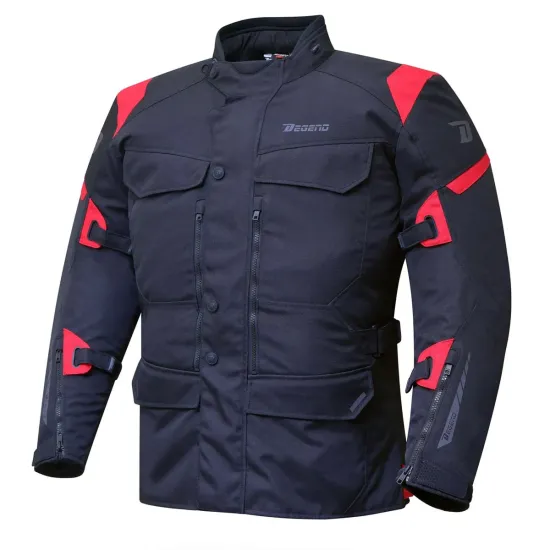 Chaqueta Degend Road Negro Rojo