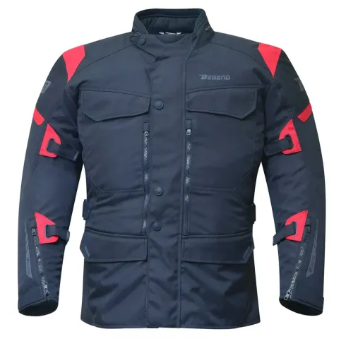 Chaqueta Degend Road Negro Rojo