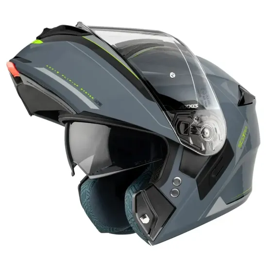 Casco Modular Axxis Storm S SV Genuine C12 Gris Mate