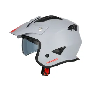 CASCO ACERBIS ARIA 2206 GRIS ROJO 2