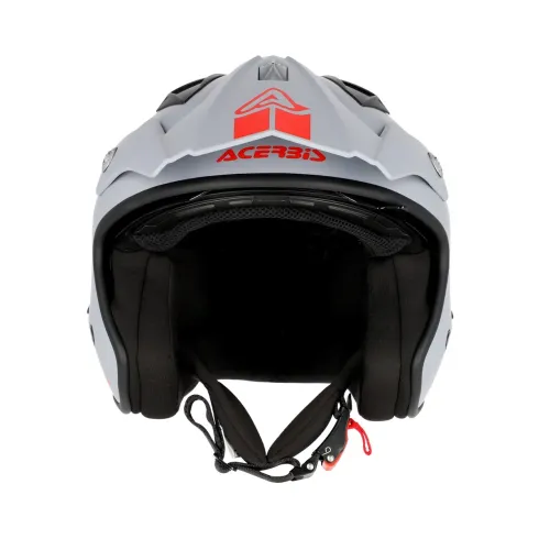 CASCO ACERBIS ARIA 2206 GRIS ROJO