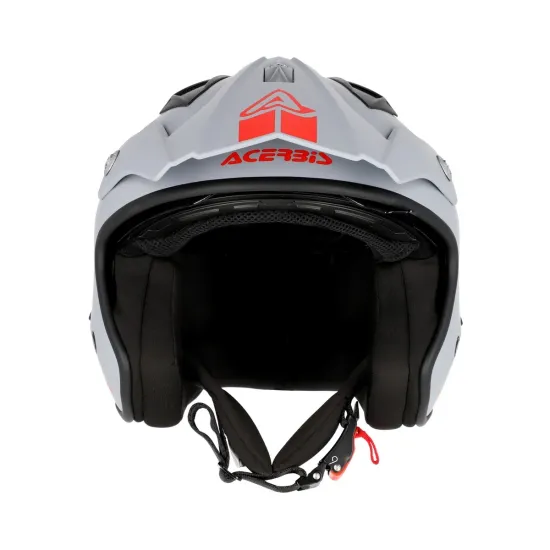 CASCO ACERBIS ARIA 2206 GRIS ROJO
