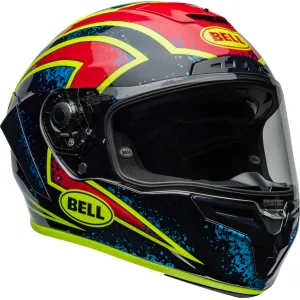 Casco BELL Race Star DLX Flex - Xenon Gloss Blue/Retina 2