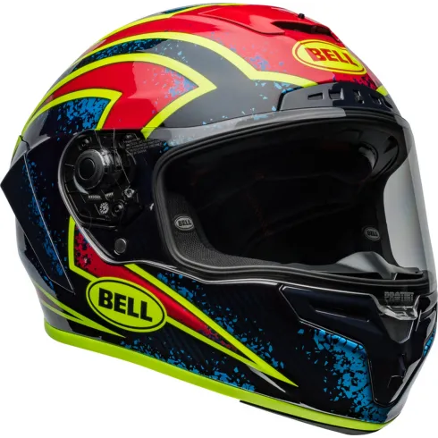 Casco BELL Race Star DLX Flex - Xenon Gloss Blue/Retina