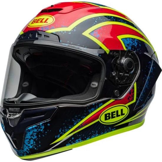 Casco BELL Race Star DLX Flex - Xenon Gloss Blue/Retina