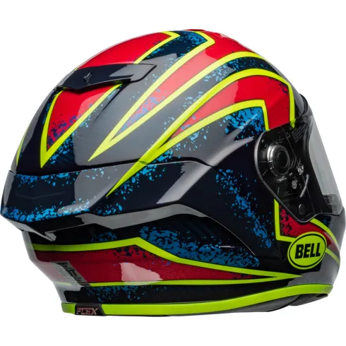 Casco BELL Race Star DLX Flex - Xenon Gloss Blue/Retina