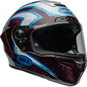 Casco BELL Race Star DLX Flex - Xenon Gloss Red/Silver 2