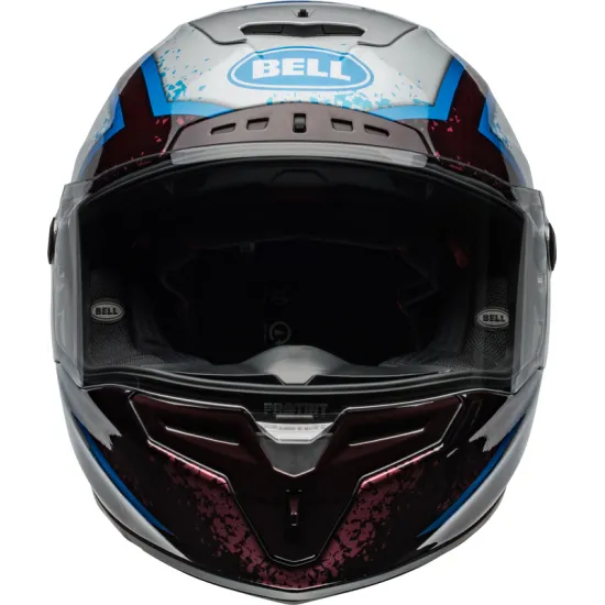 Casco BELL Race Star DLX Flex - Xenon Gloss Red/Silver