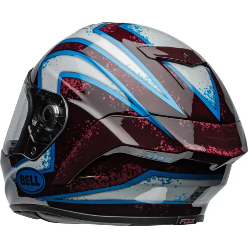 Casco BELL Race Star DLX Flex - Xenon Gloss Red/Silver