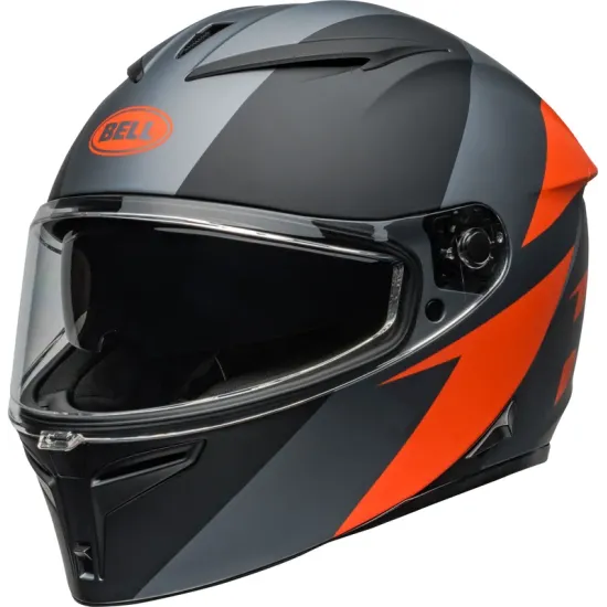 Casco BELL Lithium - Shear Matte Gray/Orange