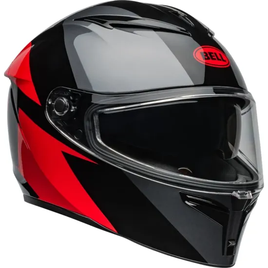 BELL Casco BELL Lithium - Shear Gloss Metallic Gray/Red