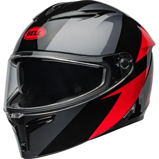 BELL Casco BELL Lithium - Shear Gloss Metallic Gray/Red