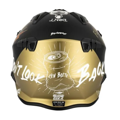Casco moto jet Swaps trooper Full Gaz Oro