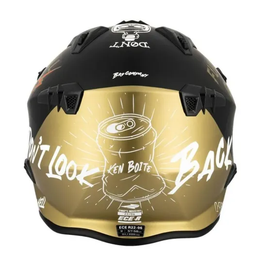 Casco moto jet Swaps trooper Full Gaz Oro