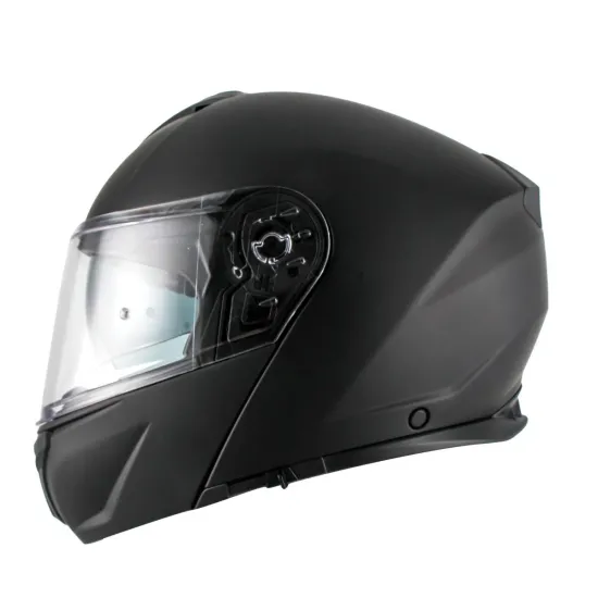 Casco modular Unik con gafas solar Star Negro