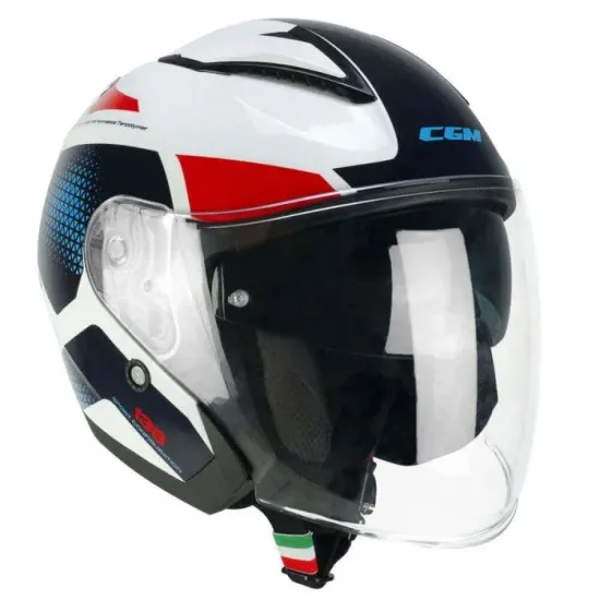 Casco Jet CGM Galaxy Blanco