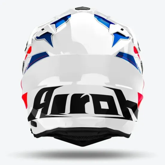 Casco Airoh Comander 2 reveal azul/rojo brillo