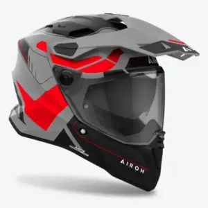 Casco Airoh commander 2 reveal rojo fluor/mate 2