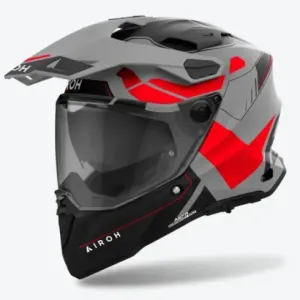 Casco Airoh commander 2 reveal rojo fluor/mate