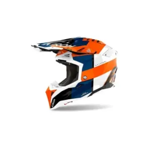 Casco Airoh aviator 3 monarch naranja brillo