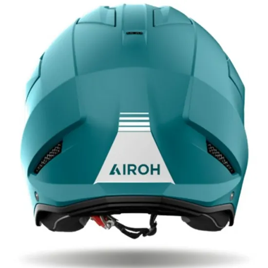 Casco Jet Airoh Kombakt Solid Verde Mate - Casco Jet con Visera Solar y Homologación ECE 22.06
