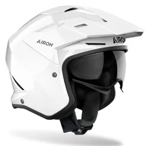 Casco Jet Airoh Kombakt Solid blanco – Casco Jet con Visera Solar y Homologación ECE 22.06