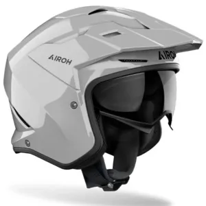 Casco Jet Airoh Kombakt Solid gris – Casco Jet con Visera Solar y Homologación ECE 22.06