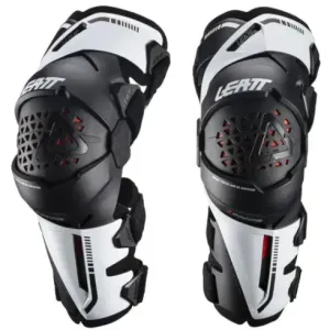 Rodillera Leatt Z-Frame blanca de motocross y mtb 2