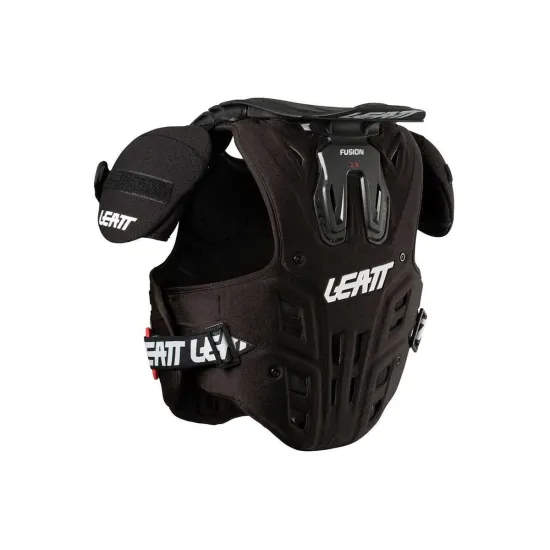 Peto Y Collarin Fusion 2.0 Junior Leatt  Negro