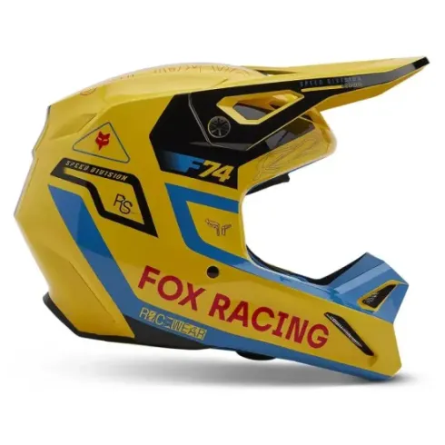 Casco FOX V1 Race Spec Amarillo