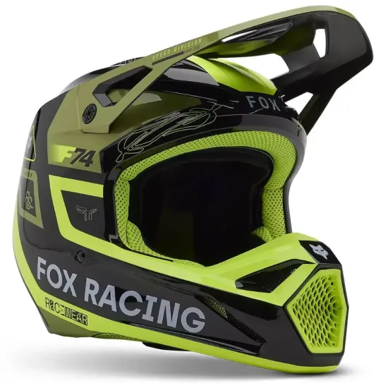 Casco FOX V1 Race Spec Verde Pálido