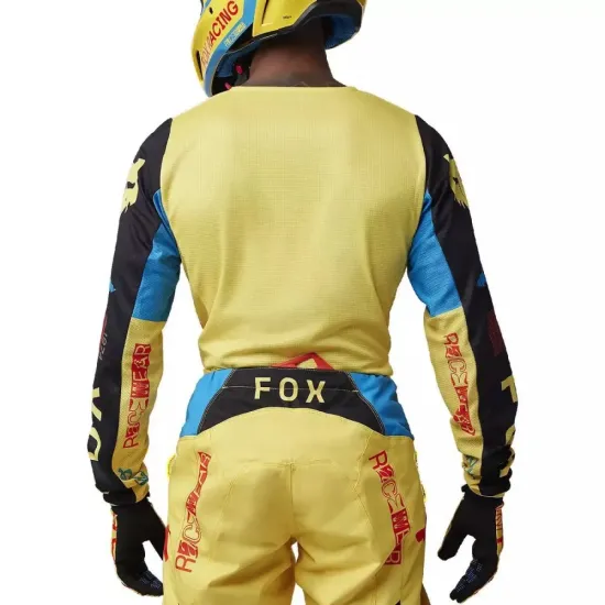 Nuevo - Camiseta FOX técnica 180 Race Spec Amarillo Pálido
