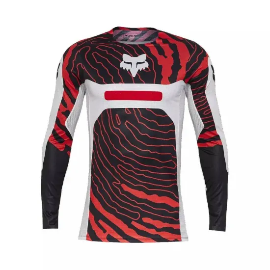 Nuevo - Camiseta FOX técnica Flexair Impression Rojo