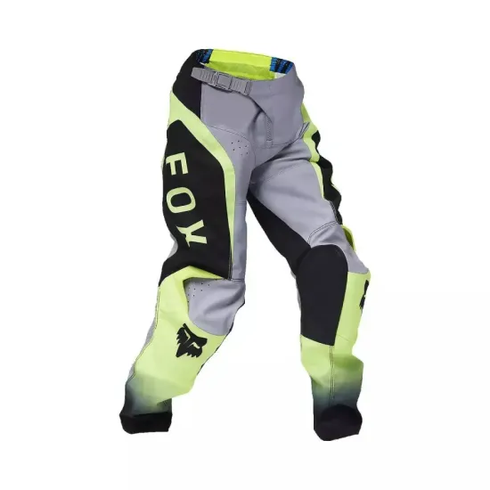 Nuevo - Pantalón FOX 180 Lean - Juvenil Gris Amarillo Fluor
