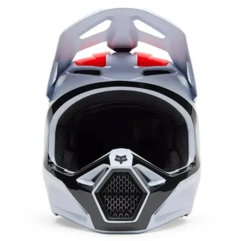 Casco Fox V1 Flow Blanco Rojo