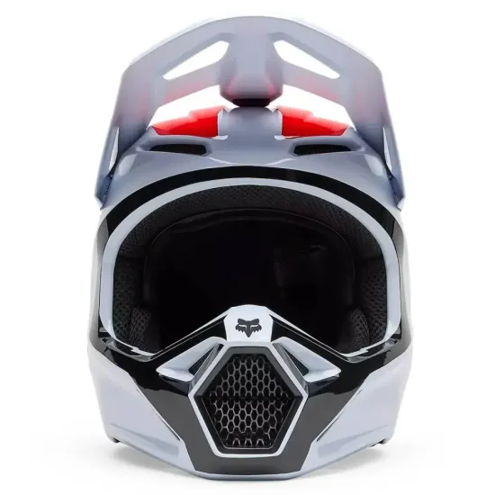 Casco Fox V1 Flow Blanco Rojo