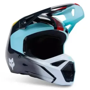 Casco Infantil Fox V1 Elevated Negro Rosa Morado