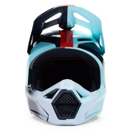 Casco Infantil Fox V1 Elevated Negro Rosa Morado