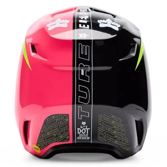 Casco Infantil Fox V1 Elevated Negro Morado