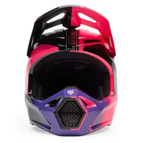 Casco Infantil Fox V1 Elevated Negro Morado