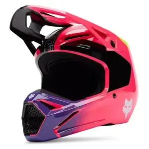 Casco Infantil Fox V1 Elevated Negro Morado