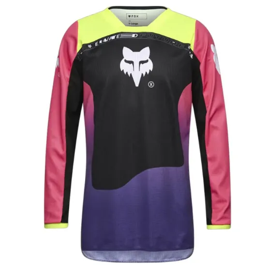 Nuevo - Jersey Infantil Fox 180 Elevated Rojo Amarillo Morado