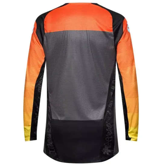 Nuevo - Camiseta Fox Flexair Grid Rejilla Naranja Negro