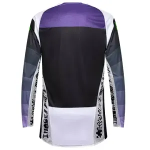 Nuevo - Camiseta Fox Flexair Grid Rejilla Negro Morado 2