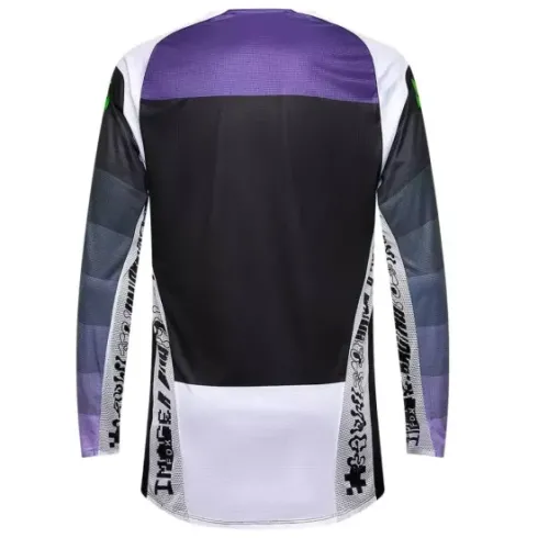 Nuevo - Camiseta Fox Flexair Grid Rejilla Negro Morado