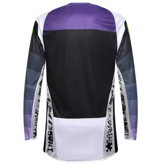 Nuevo - Camiseta Fox Flexair Grid Rejilla Negro Morado