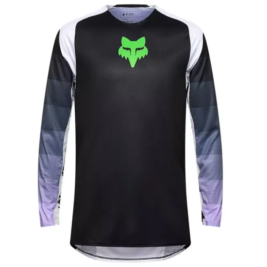 Nuevo - Camiseta Fox Flexair Grid Rejilla Negro Morado
