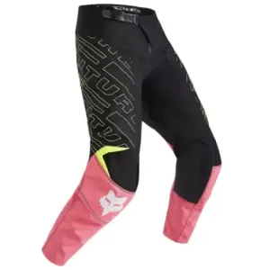 Nuevo - Pantalón Infantil Fox 180 Elevated Negro Rosa